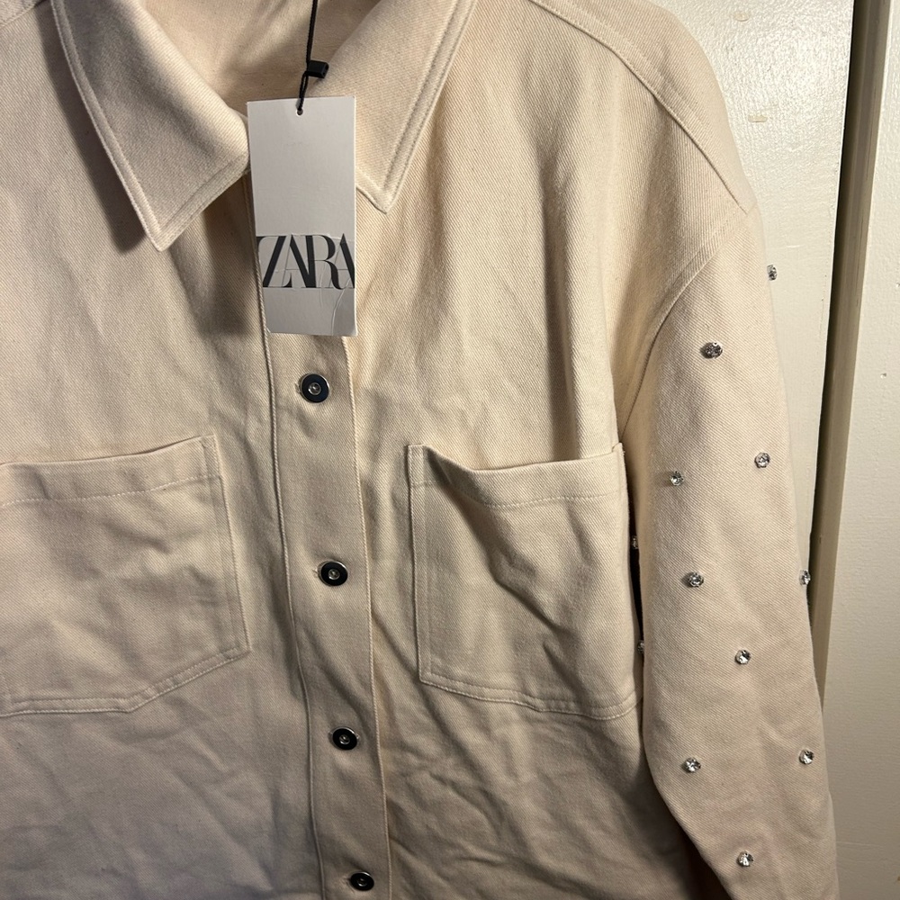 Zara Jewel Studded Button Down - Picture 9 of 9